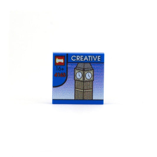 custom printed creator architecture lego box tile for your minifigure