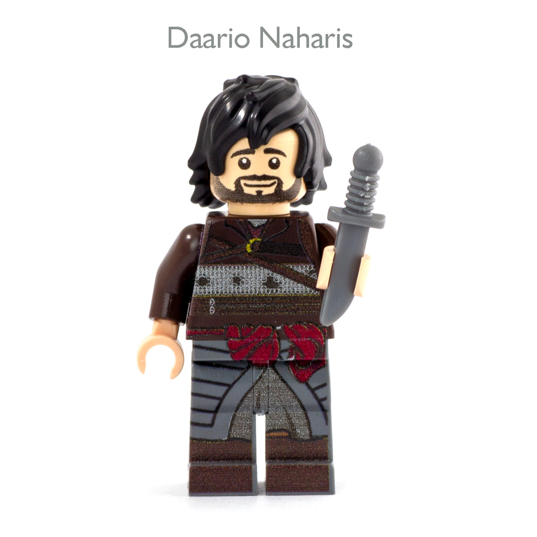 Game of Thrones LEGO, Medieval Fantasy, Daario Naharis - Custom Design Minifigure