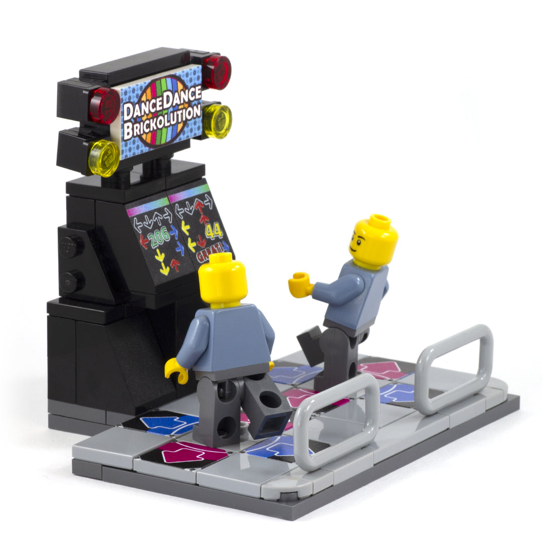 Rindende sælger antyder Dance Dance Brickolution Arcade Game - Custom Minibuild Display –  Minifigs.me
