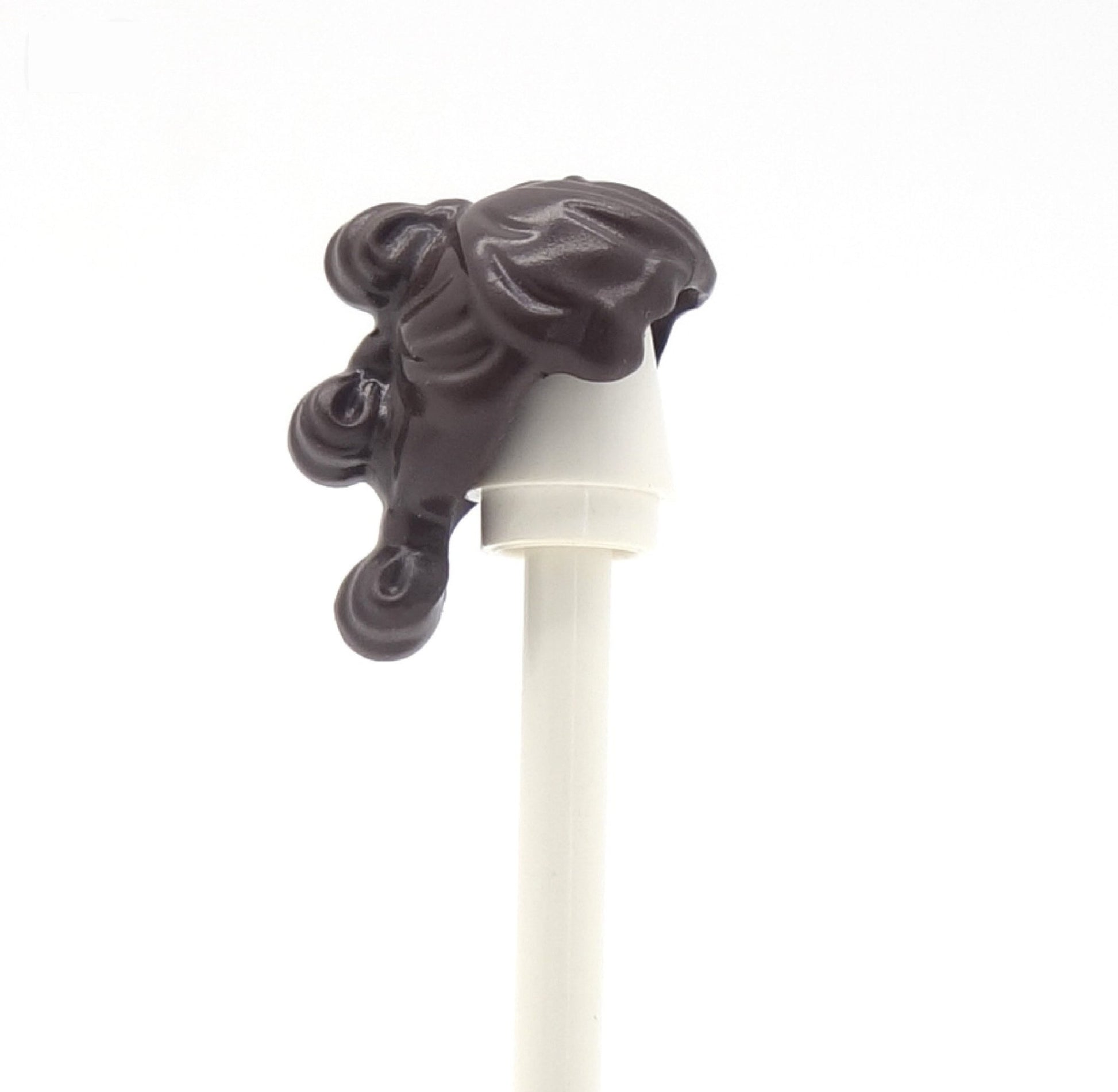 Dark Brown Knotted Ponytail - LEGO Minifigure Hair