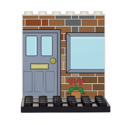 Front Door Back Panel - Custom Design LEGO Display Panel and Stand