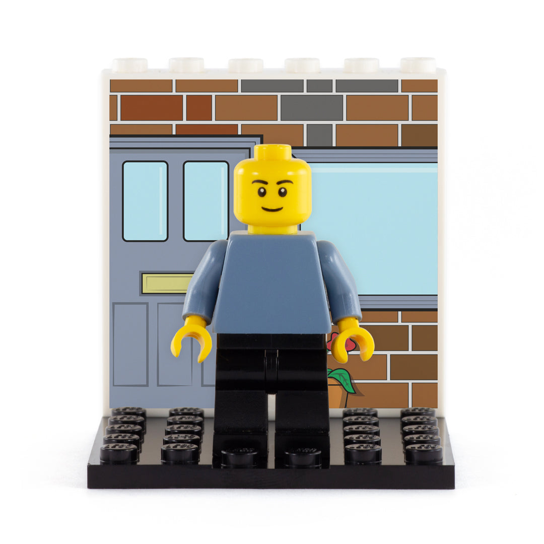 Front Door Back Panel - Custom Design LEGO Display Panel and Stand