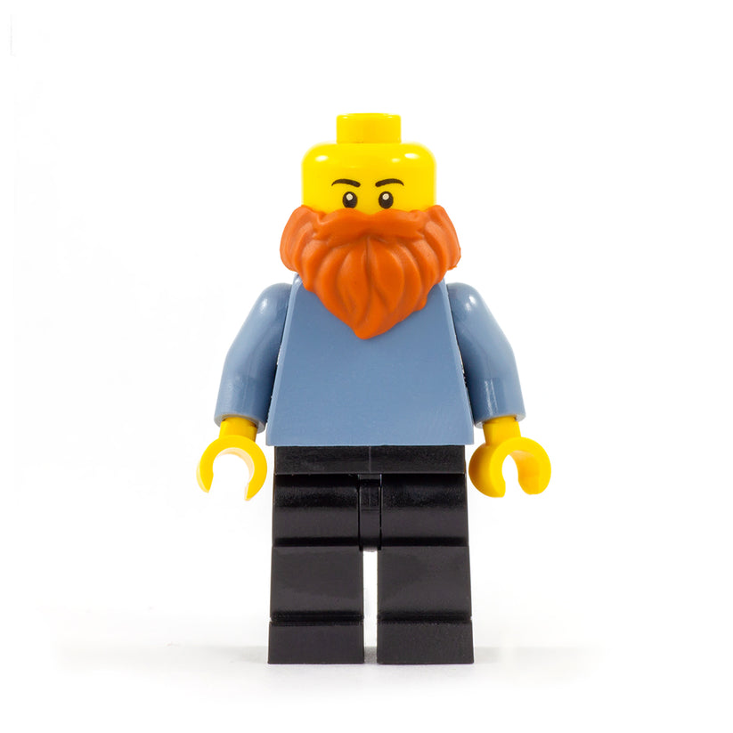 Ginger LEGO Minifigure Beard Minifigs.me