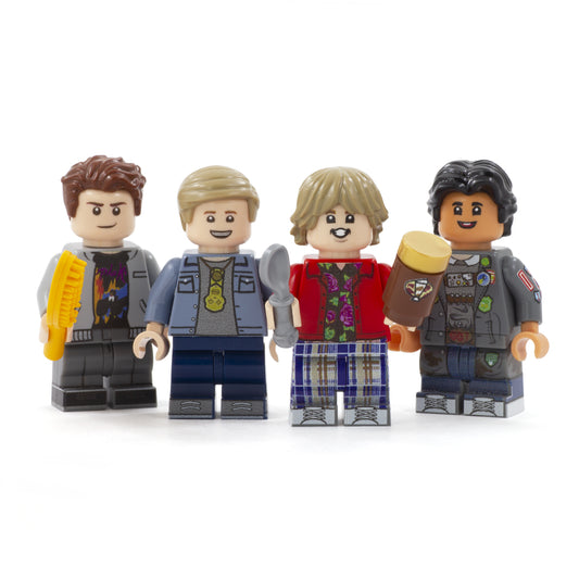The Goonies (Mouth, Mikey, Chunk and Data) - Custom Design LEGO Minifigures