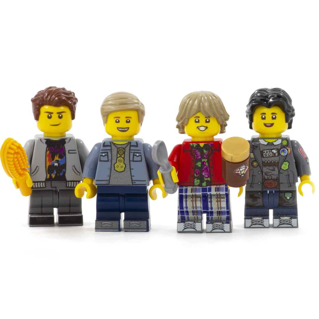 The Goonies (Mouth, Mikey, Chunk and Data) - Custom Design LEGO Minifigures