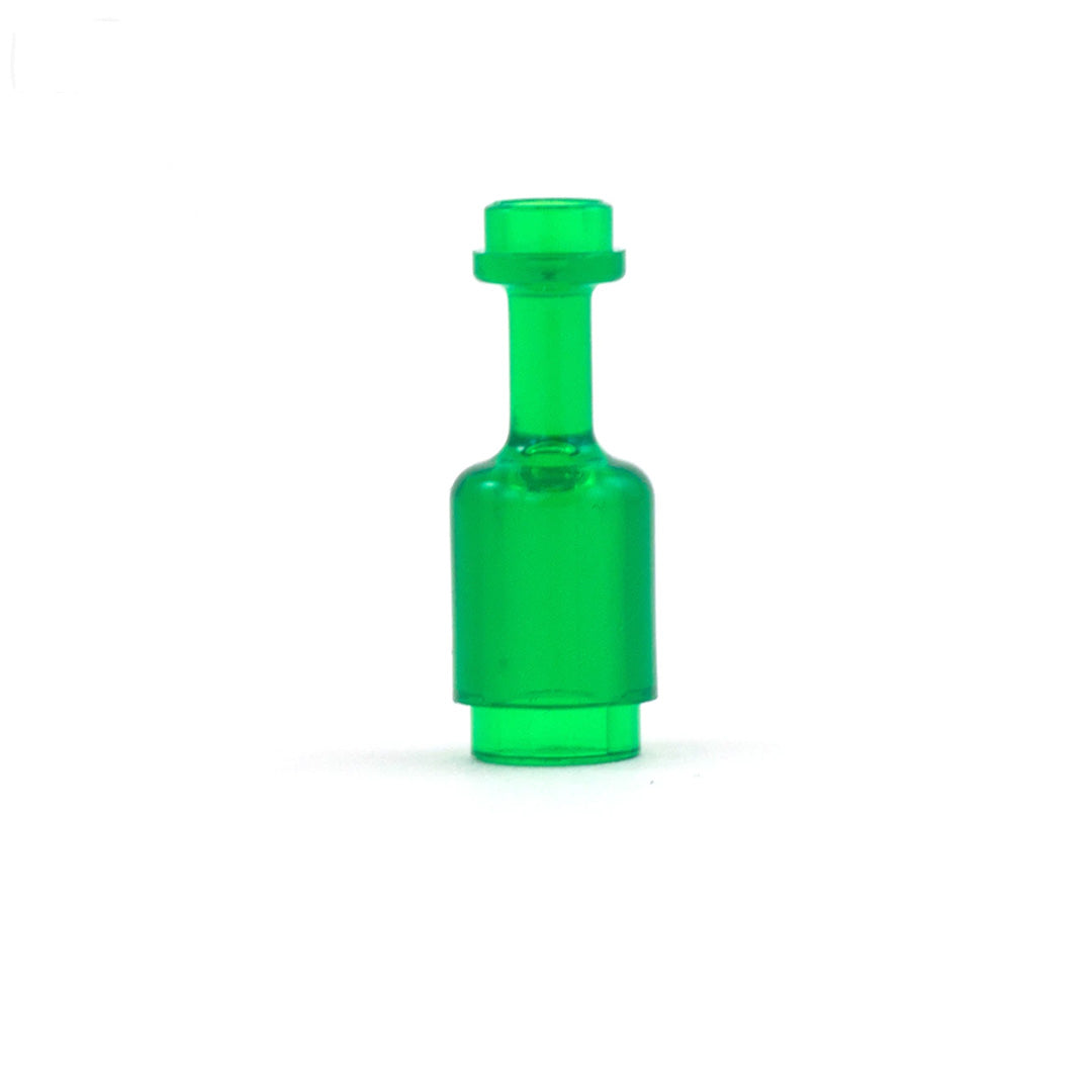 Translucent Green Bottle - Minifigure Accessory (Plastic Toy)