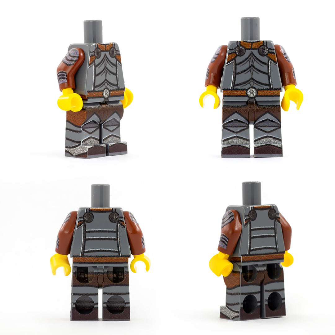 Heavy Armour Fighter (Regular Legs) - Custom Design LEGO Minifigure Legs and Torso (DND / PRG / Dungeons & Dragons)