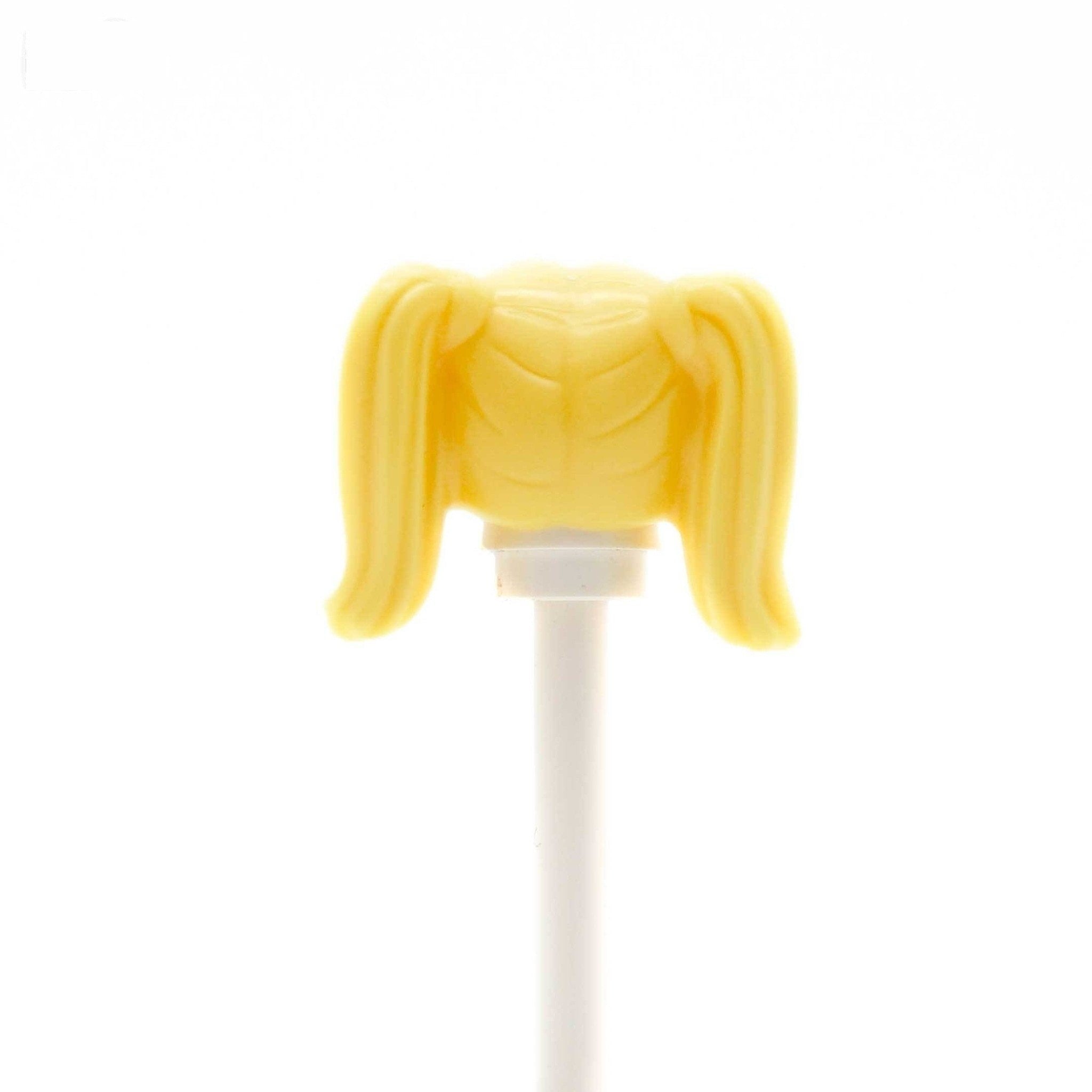 Light Blonde Pigtails LEGO Minifigure Hair Minifigs.me