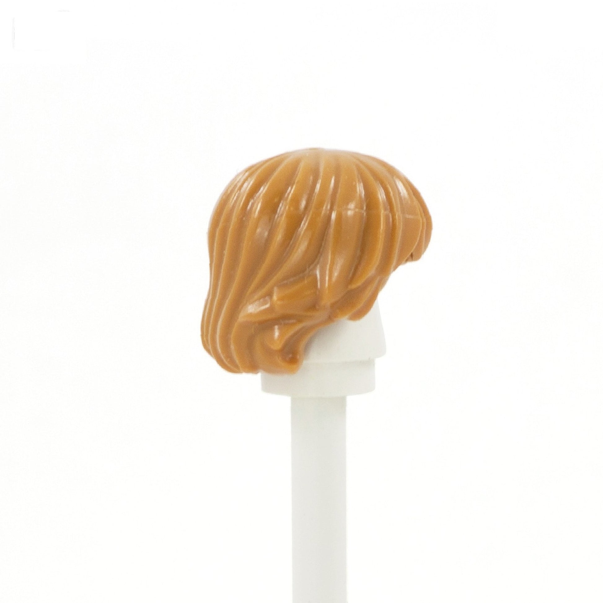 Light Ginger Short Shaggy with Parted Fringe - LEGO Minifigure Hair