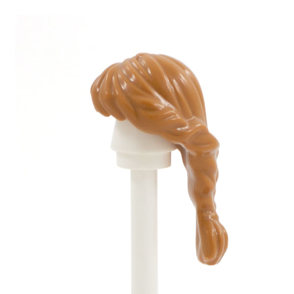 Light Ginger Long Plaited LEGO Minifigure Hair Minifigs.me