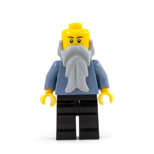 Long Light Grey LEGO Minifigure Beard