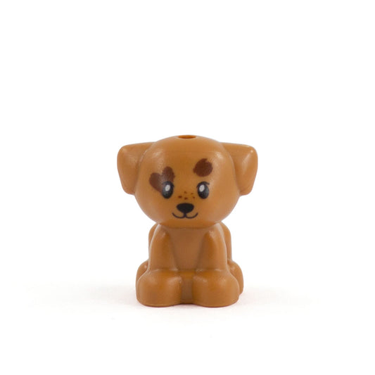 Little LEGO Puppy (Light Brown with Darker Brown Patches)