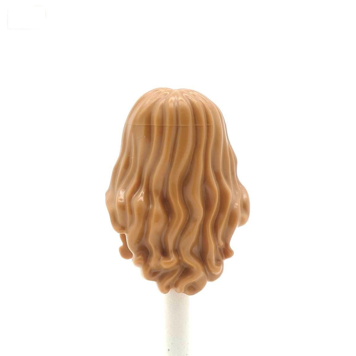 Light Ginger Long Curly Over the Shoulder - LEGO Minifigure Hair