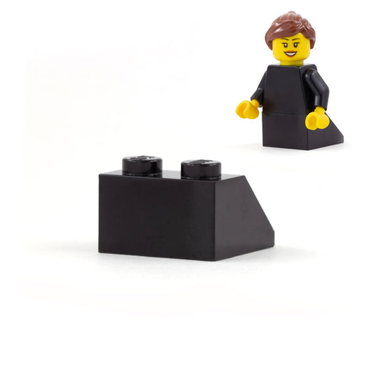 Plain Mini Sloped Brick Skirt (Choice of Colours) - LEGO Sloped Piece for your custom personalised minifigure