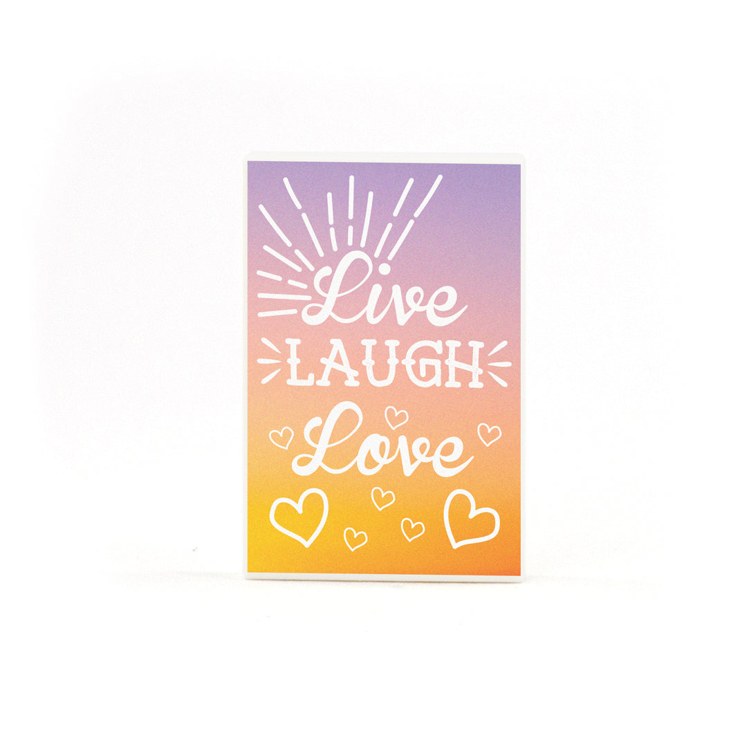Live Laugh Love Poster Tile - Custom Design Tile – Minifigs.me