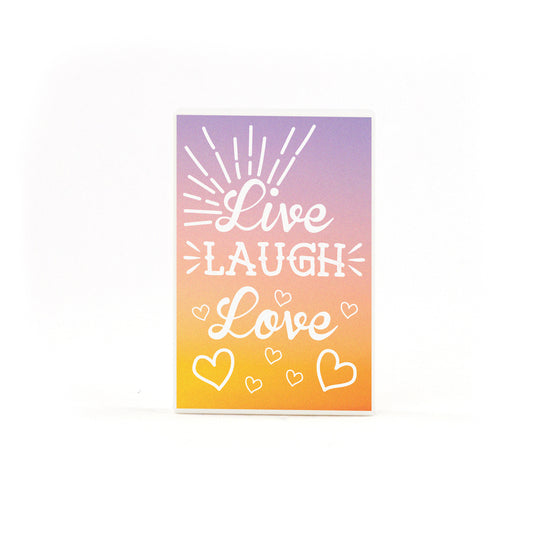 LEGO Live Laugh Love Poster Tile - Custom Design Tile