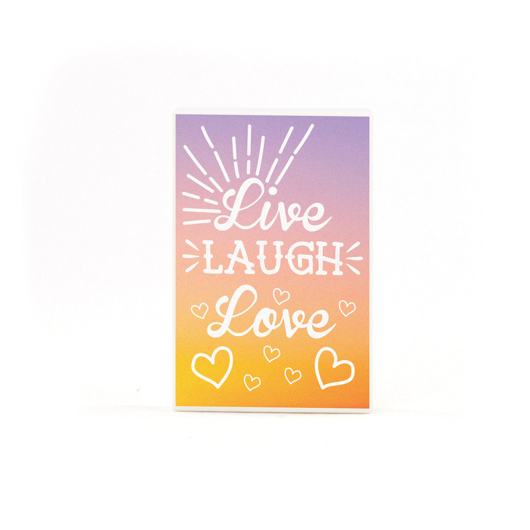 LEGO Live Laugh Love Poster Tile - Custom Design Tile