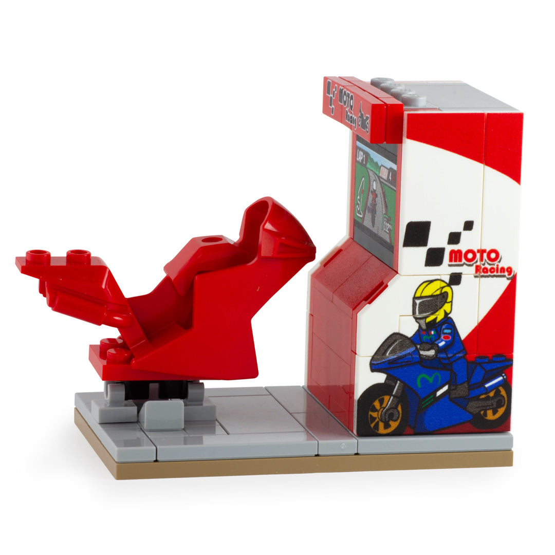 LEGO Moto GP Arcade Game - Custom Build and Custom Printed LEGO