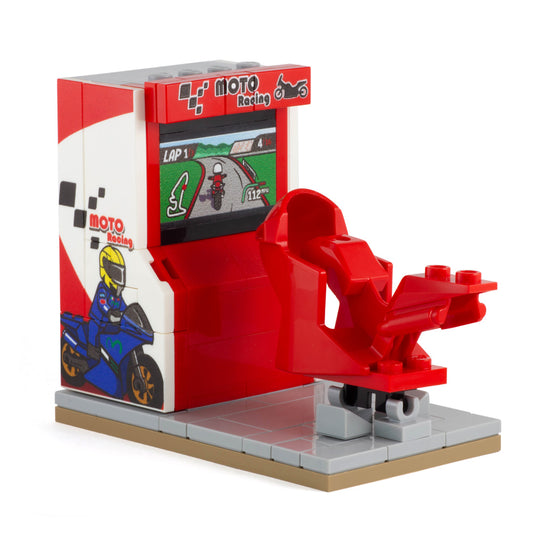 LEGO Moto GP Arcade Game - Custom Build and Custom Printed LEGO