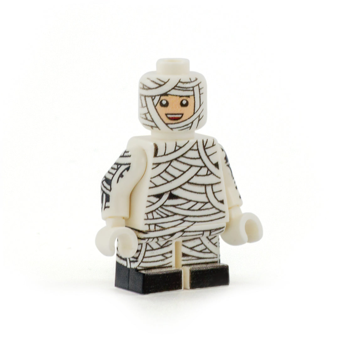 LEGO Halloween Trick or Treat Mummy Costume (Various Skin Tones) - Custom Design Minifigure
