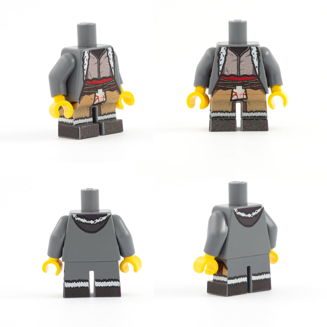 Northern Tribe Barbarian Outfit (Short Legs) - Custom Design LEGO Minifigure Legs and Torso