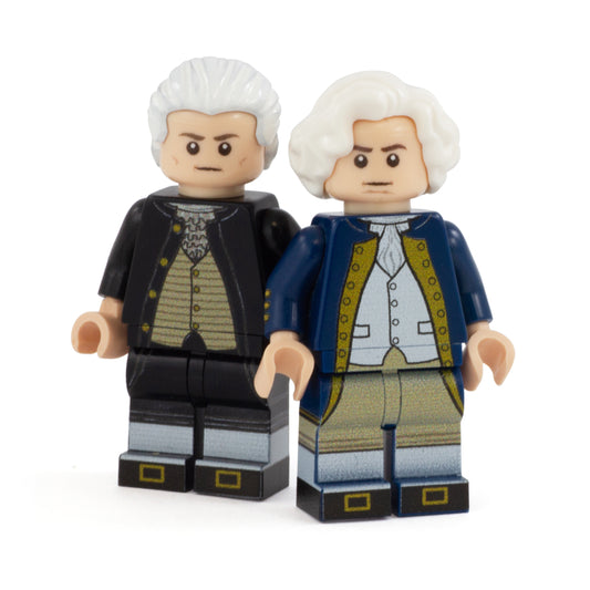 LEGO George Washington and Thomas Jefferson - Custom Design Minifigures