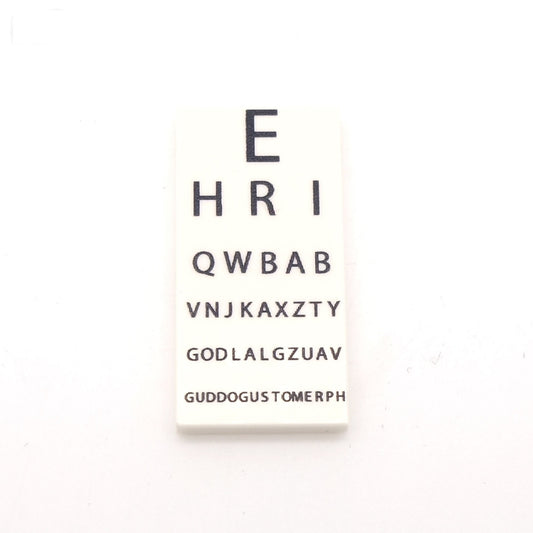 Opticians Eye Chart - Custom Designed tile