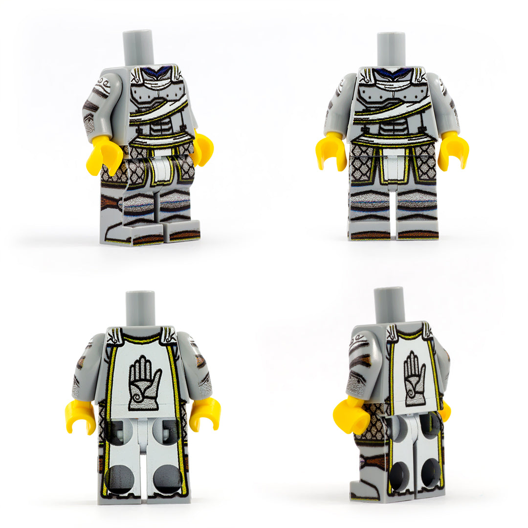 Paladin Outfit (Regular Legs, Various Colours, Customisable Cape) - Custom Design LEGO Minifigure Legs and Torso