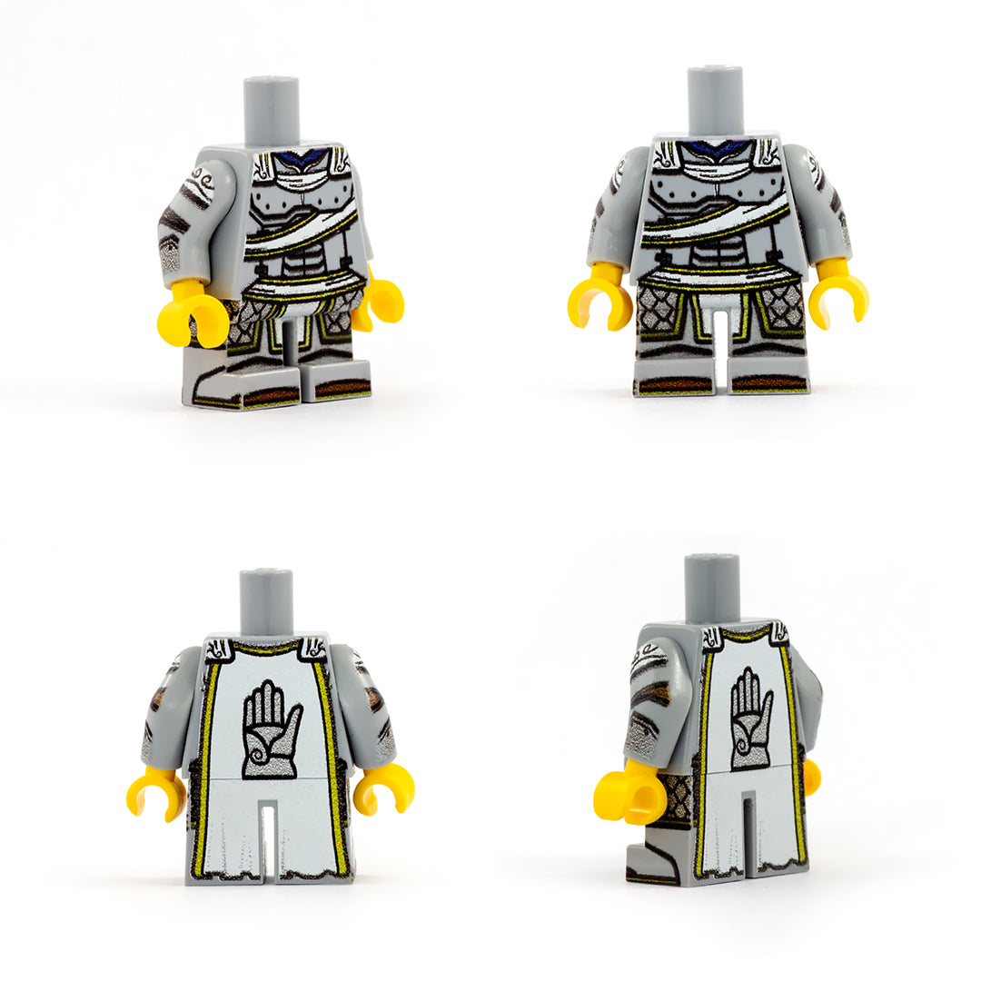 Paladin Outfit (Short Legs, Various Colours, Customisable Cape) - Custom Design LEGO Minifigure Legs and Torso