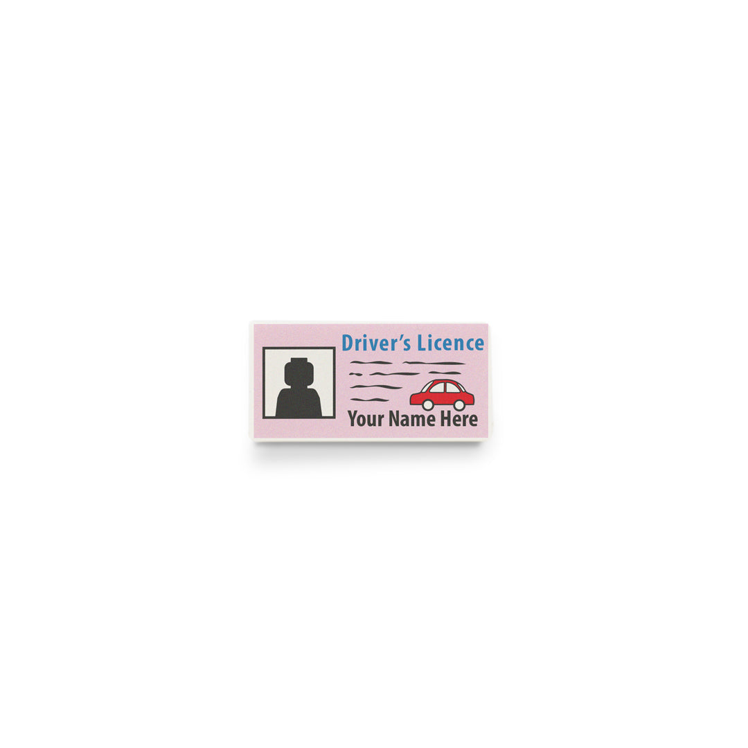 Personalised Driving License - Custom Design Tile – Minifigs.me