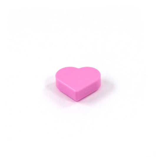 Pink LEGO Heart Tile - Minifigure Accessory