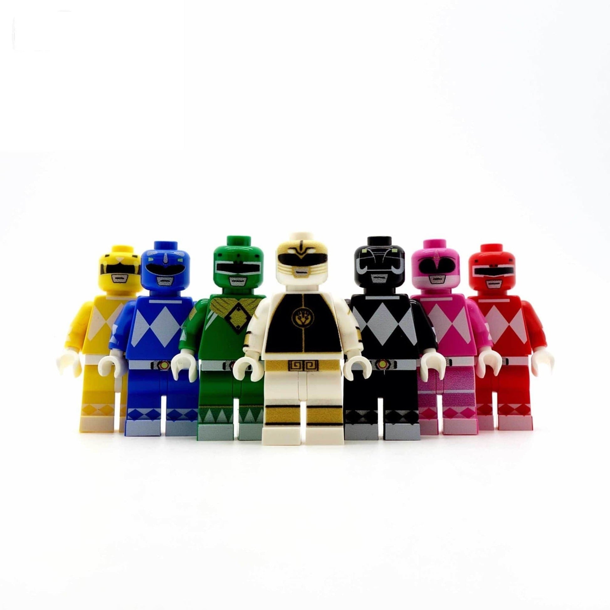 power rangers custom LEGO minifigure set