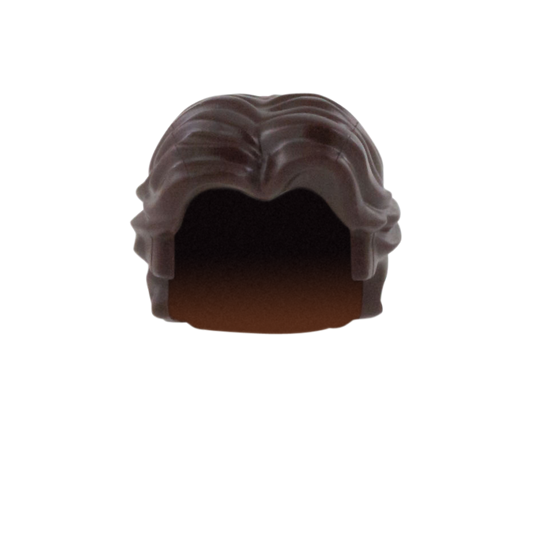 Dark Brown ‘Curtains’ - LEGO Minifigure Hair