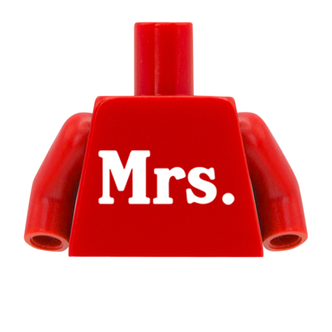 Mrs Torso - Custom Design Minifigure Torso