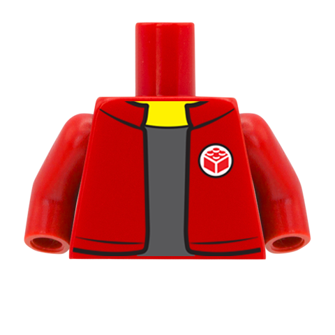 Sports Jacket - Custom Design Minifigure Torso