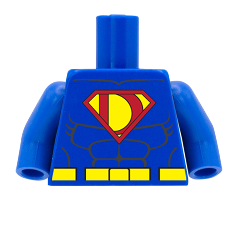 Super Dad - Custom Design Minifigure Torso