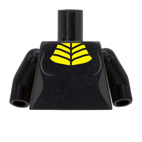 Low Cut Gothic top with straps Custom LEGO Minifigure Torso