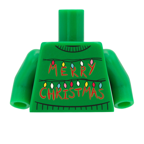 Stranger Things Christmas Jumper (custom printed LEGO torso)