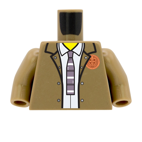 Variant Jacket, Shirt and Tie - Custom Design Minifigure Torso