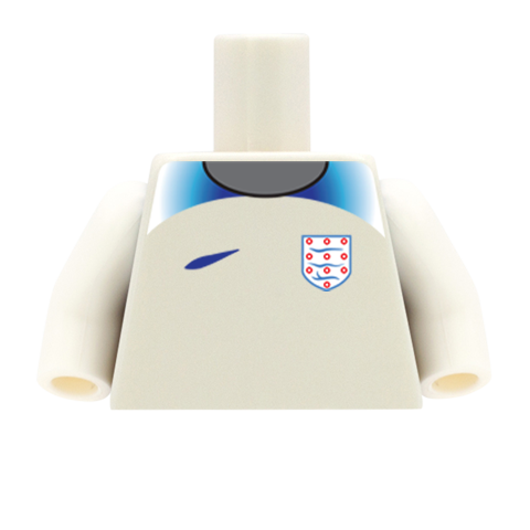 England Football Shirt - Custom Design Minifigure Torso