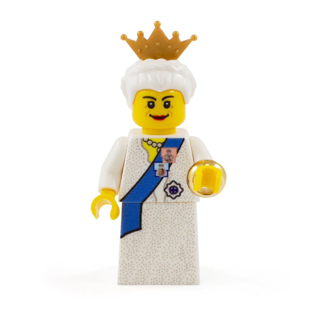 LEGO Queen of England (Queen Elizabeth II) custom printed minifigure