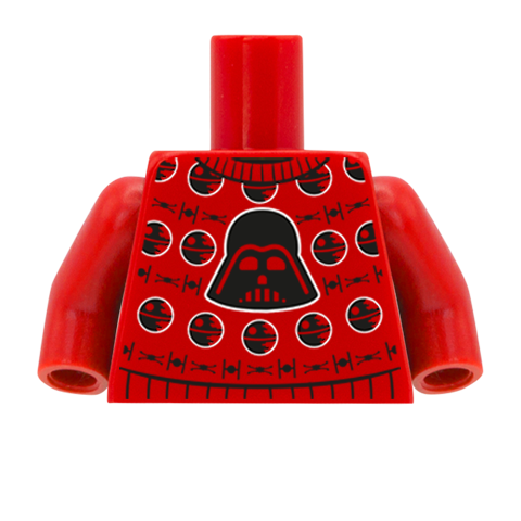 Space Villain Christmas Jumper - Custom Design Minifigure Torso