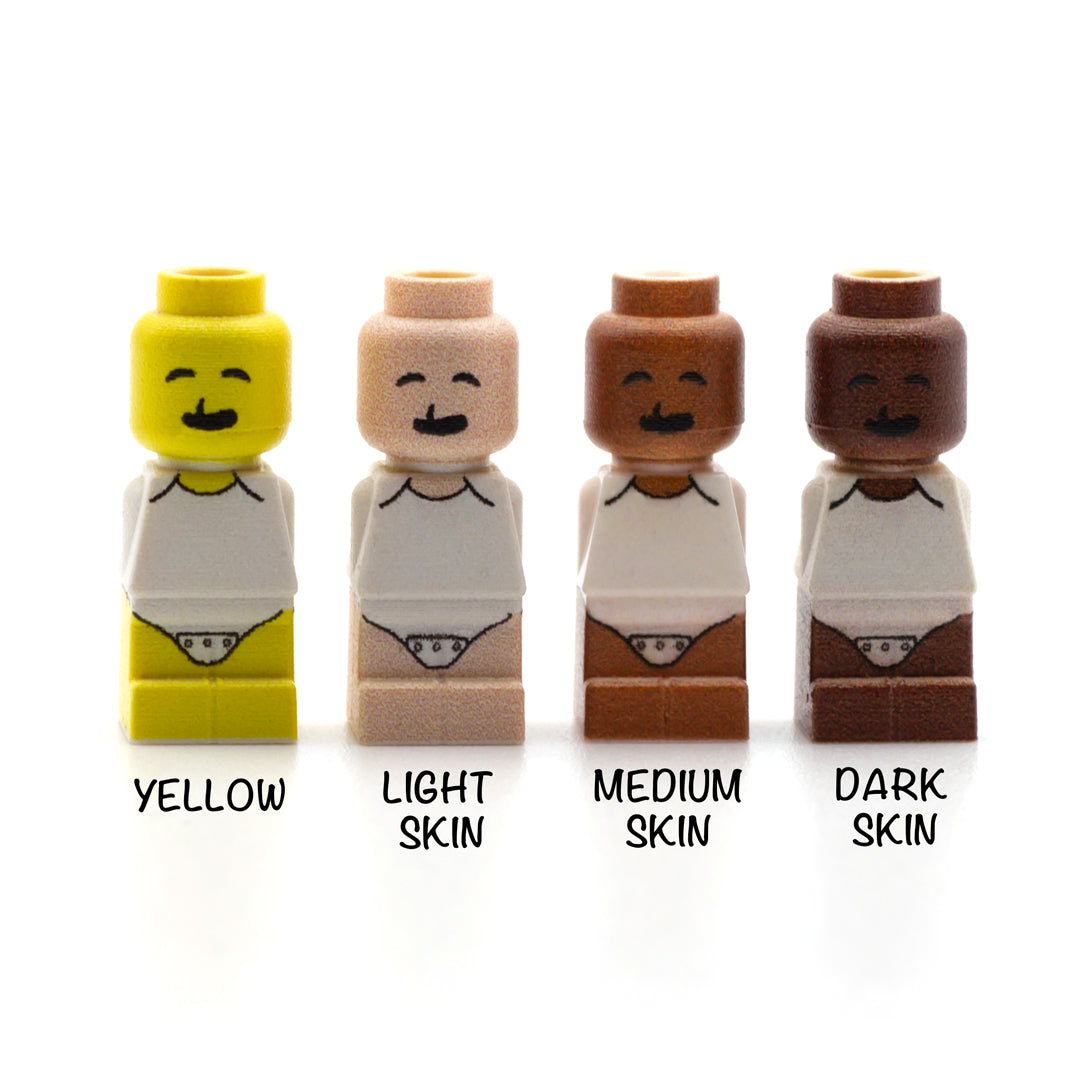 LEGO Baby with Right Sided Cleft (Various Skin Tones) - Custom Design Microfigure