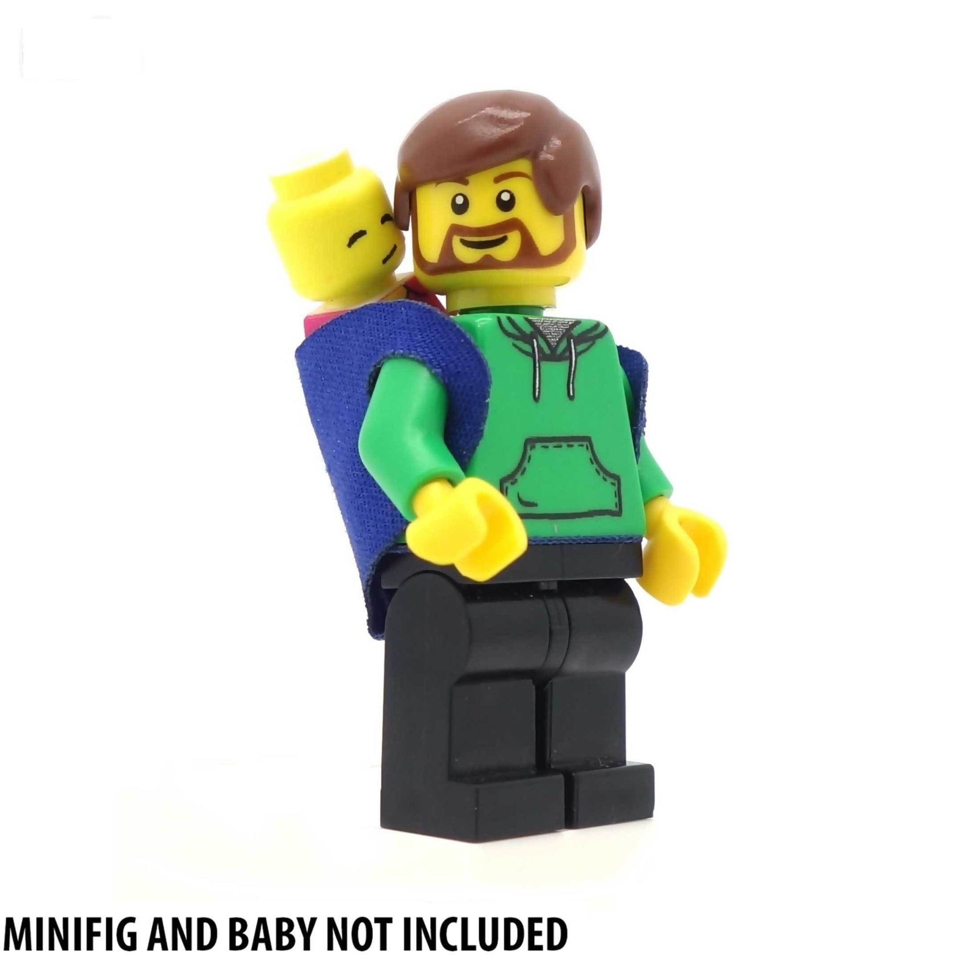 LEGO Minifigure Wearing Sling with Baby In