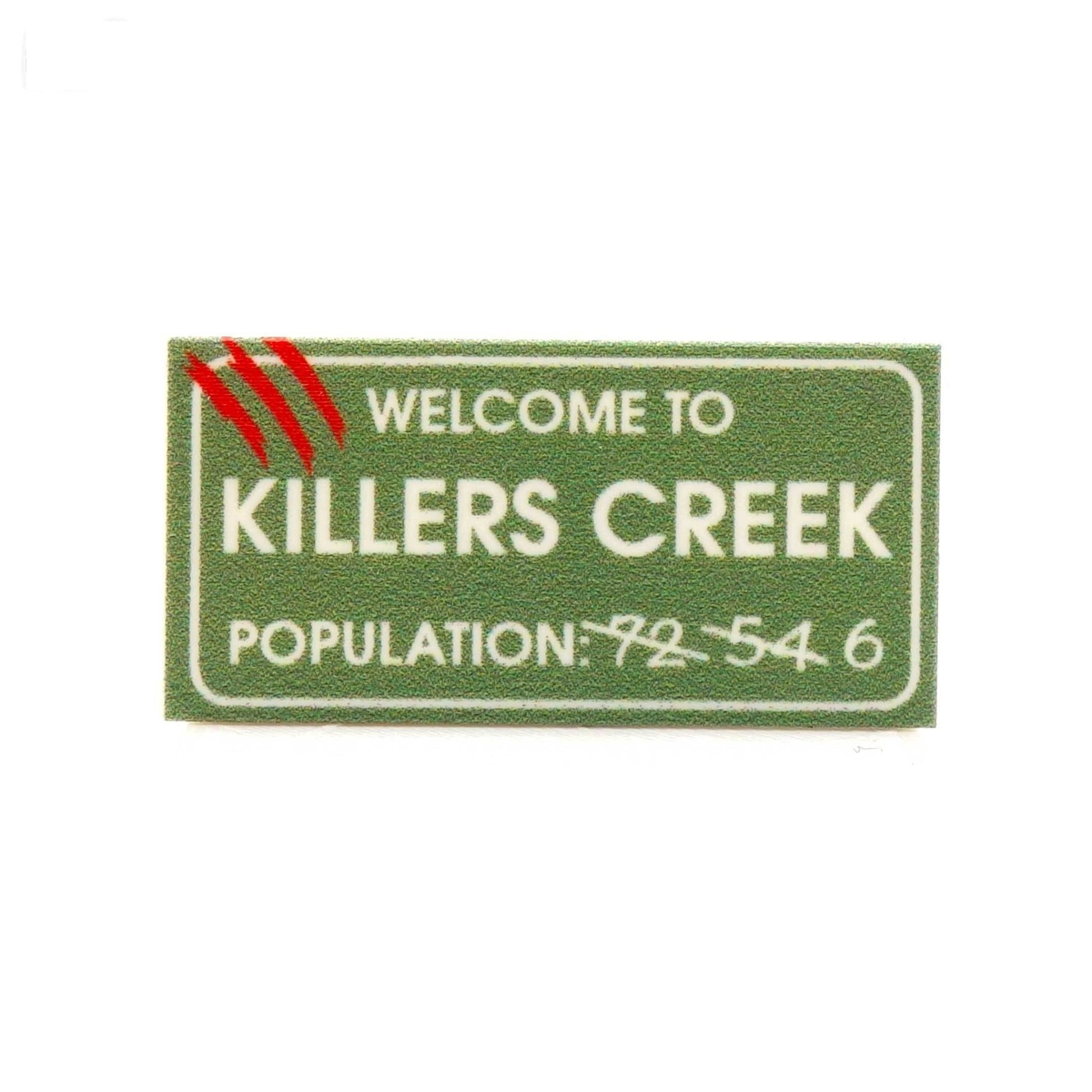 Killers Creek Sign - Custom Printed LEGO Tile