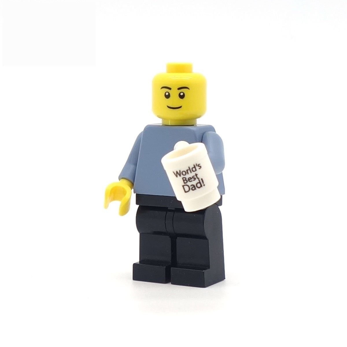 LEGO Minifigure Holding Custom Worlds Best Dad Mug