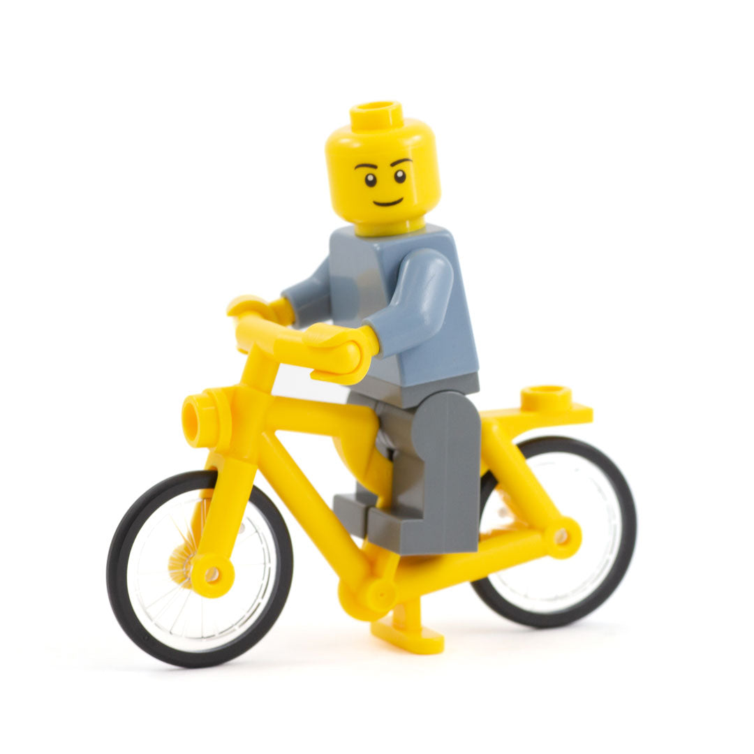 Lego Rey Bike Yellow LEGO Bike - Minifigure Accessory – Minifigs.me
